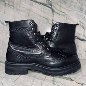Chunky Brogue Combat Boots | Men’s 8